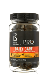Pure Balance Pro+ Veterinarian Formulated Daily Care for Dogs, Pork Liver Flavor, 30 Count Soft Chews