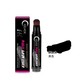 EELHOE Disposable Plant Hair Stick, Hair Without Damage Color Black Brown Quick White Hair Cover Stick