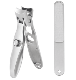 Nail Clippers Sharp Edge Fingernail and Toenail Clipper Cutter Thick Nail Trimmer Stainless Steel for Manicure and Pedicure