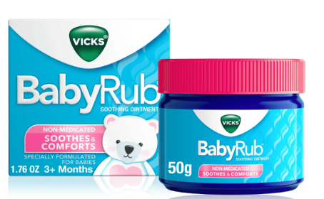 Vicks BabyRub, Non-Medicated Baby Chest Rub Ointment with Soothing Eucalyptus, Lavender 1.76 oz