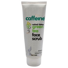 Naked Detox Green Tea Face Scrub by mCaffeine for Unisex - 3.53 oz Scrub