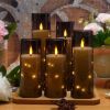 Flameless LED Candles with Timer 5 Pc Flickering Flameless Candles for Romantic Ambiance and Home Decoration Stable