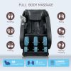 Massage Chairs Full Body Massage Recliner with Foot Roller,Airbag Massage SL Track, Zero Gravity, Bluetooth Speaker Brown
