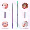 Cuticle Pusher Nail Polish Remover Stainless Steel Manicure Tool Set Gel Nail Polish Peeler Scraper Nail Care Stick Pedicure Kit for Fingernail and To