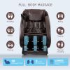 Massage Chairs Full Body Massage Recliner with Foot Roller,Airbag Massage SL Track, Zero Gravity, Bluetooth Speaker,Brown