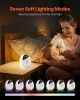 VEVOR Sound Machine, 18 Soothing Sleep Sounds, 7-Color Night Light, 6-in-1 White Noise Sound Machine with Dual Alarms, APP