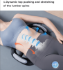 PSJKAH2F Stretch comfortable waist massager lower back extension massager two flip column flip lift / middle red light / vibration / heating function
