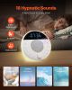 VEVOR Sound Machine, 18 Soothing Sleep Sounds, 7-Color Night Light, 6-in-1 White Noise Sound Machine with Dual Alarms, APP