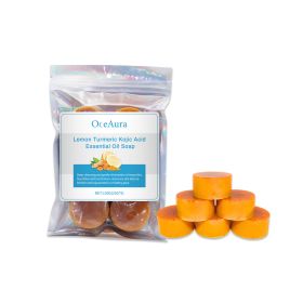 OceAura Lemon Turmeric Essential Oil Soap Cleanses The Skin's Pores And Cares For Radiant Skin, Body Bath Soap (Option: 2pcs)