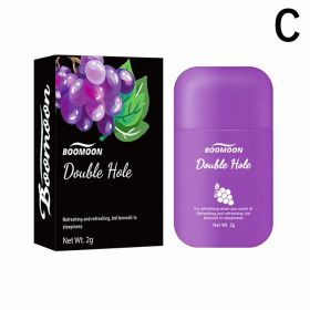 New High-end Vital Refreshing Energizing Aromatherapy Nasal Inhaler Fruit Style Essential Oils Boost Work Focus & Energy Men Wom (Color: C)