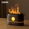 3D Flame Humidifier, Portable Silent Aromatherapy Essential Oil Diffuser With Flame Night Light For Home, Office, Kids Bedroom 250ml Cool Mist Humidif