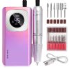 Portable Professional Nail Art Machine 45000 RPM Rechargeable Electric Nail File Set Suitable for Acrylic, Gel Nail Art