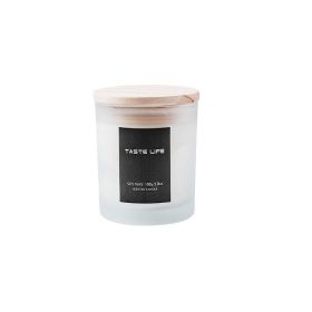 Smokeless Handmade Soy Wax Scented Candle With Clear Wooden Cover (Style: Sage Sea Salt)