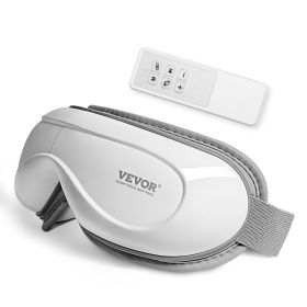 VEVOR Eye Massager with Heat & Remote Eye Care Device 5 Modes Bluetooth Music (Control Type: Remote Control, Color: White)