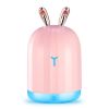 Ultrasonic Cool Mist Humidifier 220ml Air Diffuser Atomizer with 7 Color Breathing Lights for Home Office Gym Relax