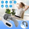4 Heads/8 Heads Options Neck Massager with Heat Cordless Cervical Neck Massager EMS Neck Massager with 6 Modes 20 Intensity Levels Remote Control Voic