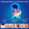 4 Heads/8 Heads Options Neck Massager with Heat Cordless Cervical Neck Massager EMS Neck Massager with 6 Modes 20 Intensity Levels Remote Control Voic