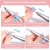 Portable Professional Nail Art Machine 45000 RPM Rechargeable Electric Nail File Set Suitable for Acrylic, Gel Nail Art
