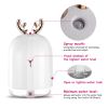 Ultrasonic Cool Mist Humidifier 220ml Air Diffuser Atomizer with 7 Color Breathing Lights for Home Office Gym Relax