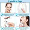 Neck Face Massager Face Sculpting Tool 3 Colour Modes and Vibration for Facial Massager for Double Chin